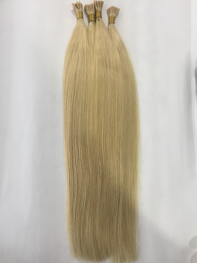 Cheap Human Hair Online Virgin  613 Blonde Hair Weave I Tip Hair Extensions YL175
